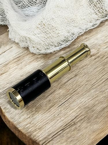 NESTDOT Captain Pirates Telescope Spyglass 6 Inch Brass Handheld