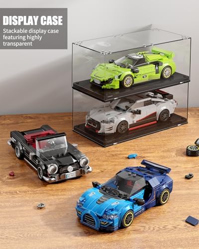TYCOLE Super Sports Car Building Block Set with Display Case 338pcs