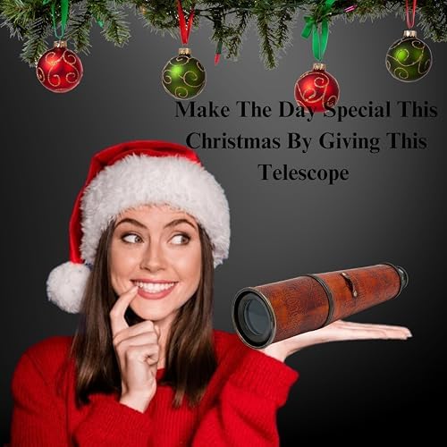 Handmade Brass Telescope 32 Inch Functional Spyglass Replica