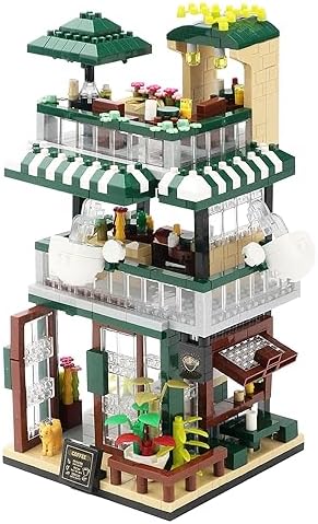 Street View Coffee House Mini Building Blocks Set 1025 pcs