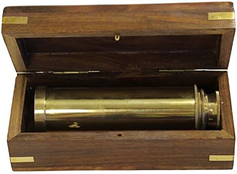 9 Inch Handheld Brass Telescope Nautical Pirate Spy Glass