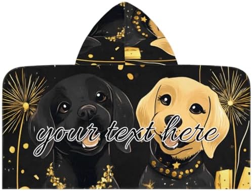 Christmas Cute Dogs Personalized Kids Beach Towel
