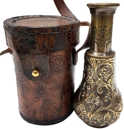 Handmade Royal Pirates Telescope 6 Inches with Leather Case