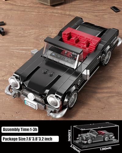 TYCOLE Super Sports Car Building Block Set with Display Case 338pcs