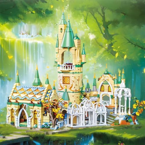 GOTIMON Architecture Green Castle Building Blocks 1555 Pieces