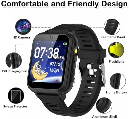 Cosjoype Kids Game Smart Watch with 24 Puzzle Games