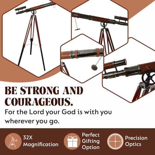 Nautical Brass Telescope with Black Chrome Finish