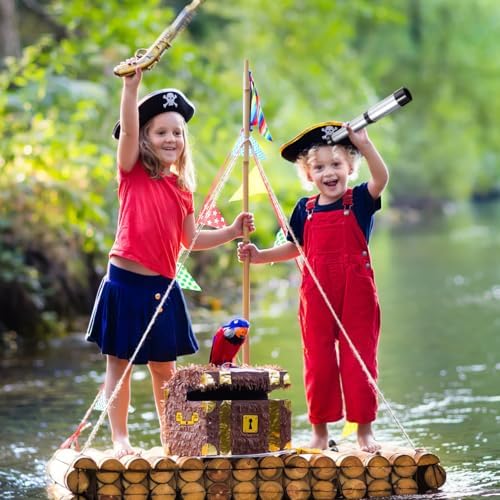 Plastic Pirate Telescope Toy - Portable Adjustable Mini Scope for Kids