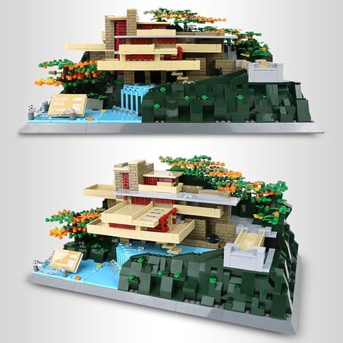 Fallingwater Pennsylvania Building Set 1221 Pieces