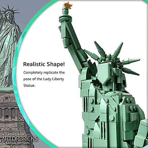ArtorBricks Statue of Liberty Building Set 1577 Pieces