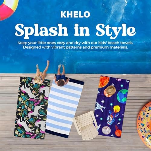 Khelo Kids Organic Cotton Bath Towel for All Ages