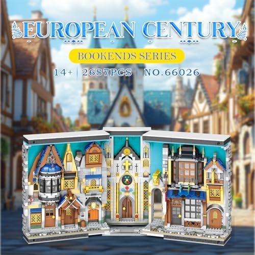 Medieval Architecture Book Nook Building Set with Light