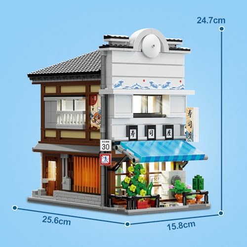 Japanese Sushi House Building Block Set C66018W