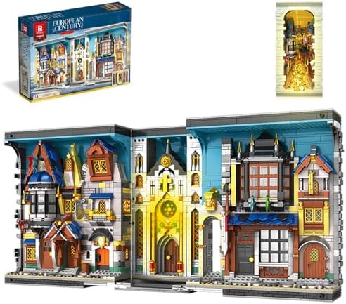 Medieval Architecture Book Nook Building Set with Light