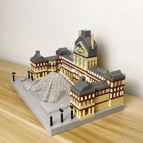 Louvre Micro Mini Building Blocks Architecture Set for Adults