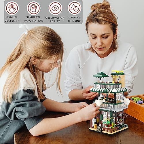 Street View Coffee House Mini Building Blocks Set 1025 pcs