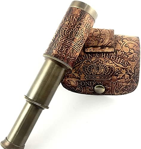 Nautical Mart Pirate Brass Telescope with Case