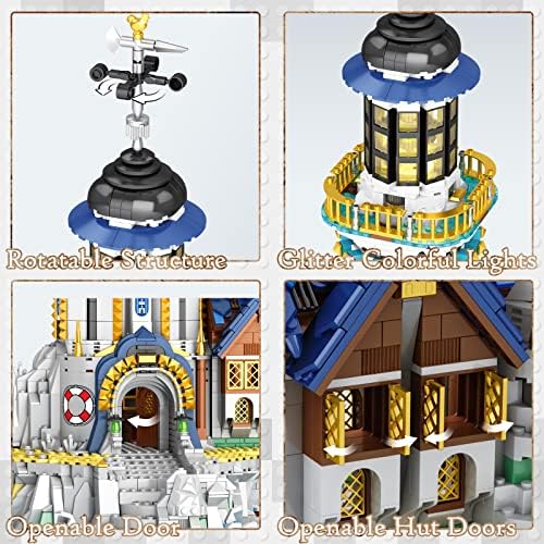 JMBricklayer Medieval Lighthouse Building Set for Adults
