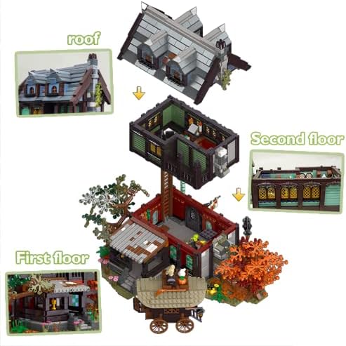 JMBricklayer Medieval Inn Building Set for Adults