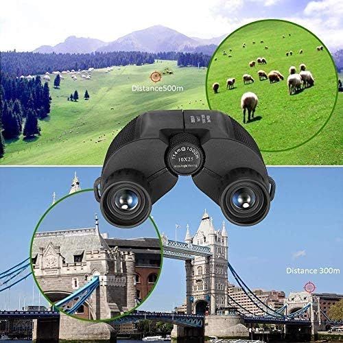10x25 Folding High-Powered Binocular Telescope for Adults Kids