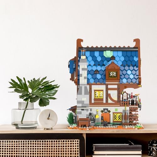 JMBricklayer Medieval Blacksmith Shop Building Set for Adults