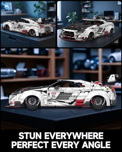JTBBOY 18 Scale Race Car Building Set for Adults