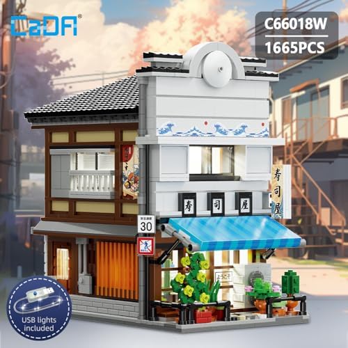 Japanese Sushi House Building Block Set C66018W