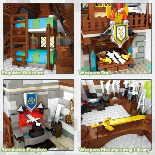 JMBricklayer Medieval Blacksmith Shop Building Set for Adults