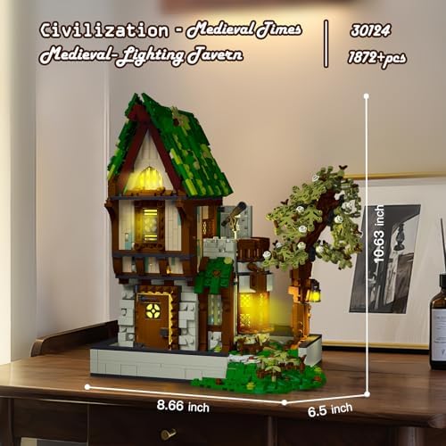JMBricklayer Medieval House Building Set for Adults