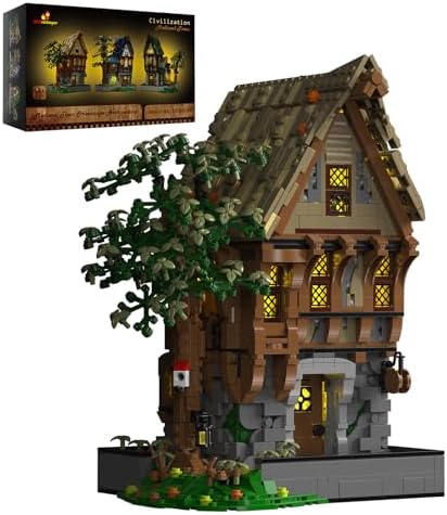 JMBricklayer Medieval Blacksmith Shop Building Set for Adults 1