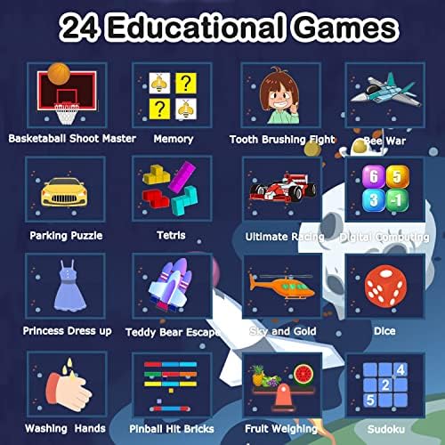 Cosjoype Kids Game Smart Watch with 24 Puzzle Games