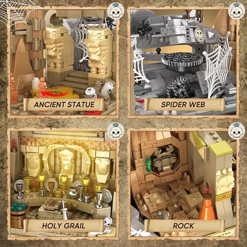 QEINIE Temple Building Set 5-in-1 Construction Toy