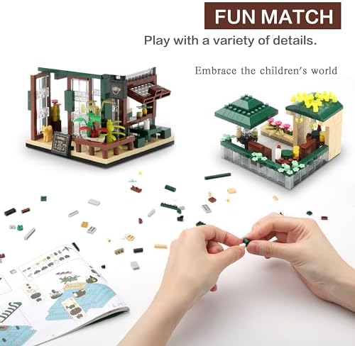 Street View Coffee House Mini Building Blocks Set 1025 pcs