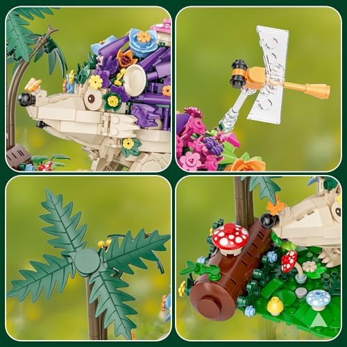 RiceBlock Hedgehog Building Sets 998 Pieces