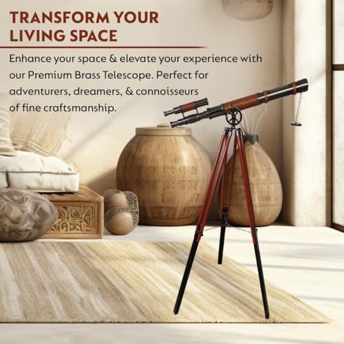 Nautical Brass Telescope with Black Chrome Finish