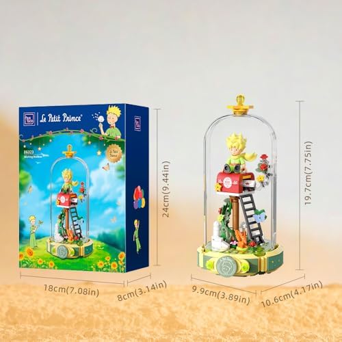 Le Petit Prince Rose Mailbox Building Block Set