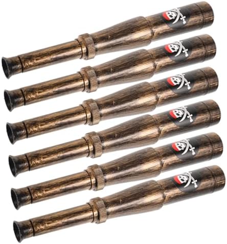 6Pcs Lightweight Pirate Telescopes for Themed Parties and Outdoor Adventures