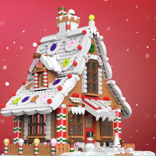 Christmas Gingerbread House Building Set with LED Lights