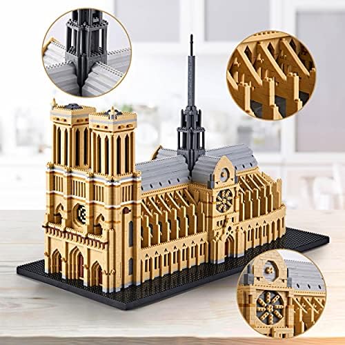 Architecture Series Mini Bricks Notre Dame De Paris 7380 PCS Building Kit