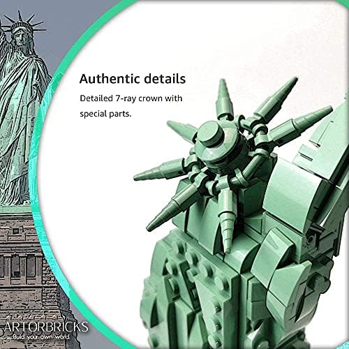 ArtorBricks Statue of Liberty Building Set 1577 Pieces