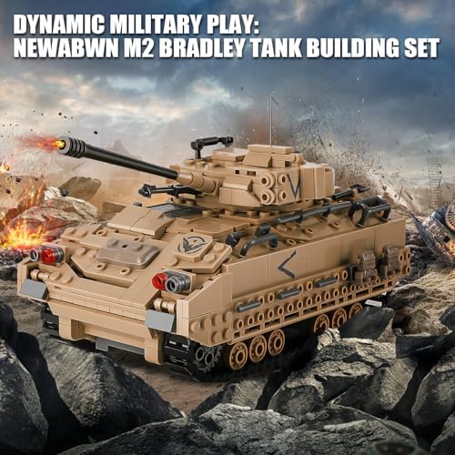 NEWABWN M2 Bradley Tank Building Set 1350 Pieces