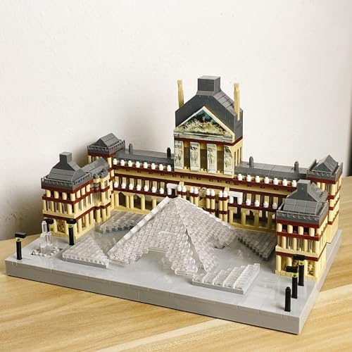Louvre Micro Mini Building Blocks Architecture Set for Adults