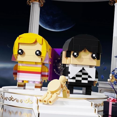 RiceBlock 375 Piece Enid and Wednesday 2-in-1 Building Blocks Toy