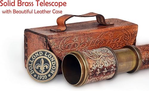 Nishpax Antique Pirate Telescope with Leather Case