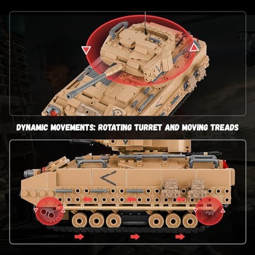 NEWABWN M2 Bradley Tank Building Set 1350 Pieces