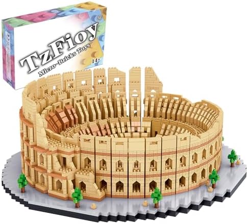 Italy Rome Colosseum Micro Building Blocks Set 5594Pcs
