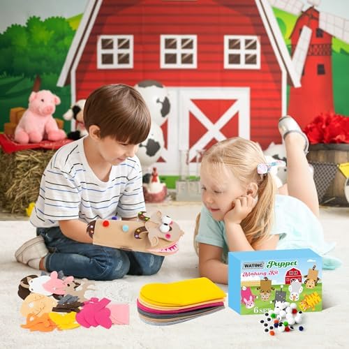 WATINC 6Pcs Hand Puppet Making Kit