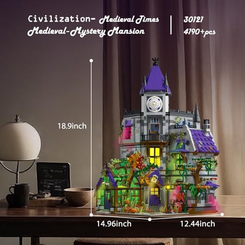 JMBricklayer Medieval Castle Building Set for Adults