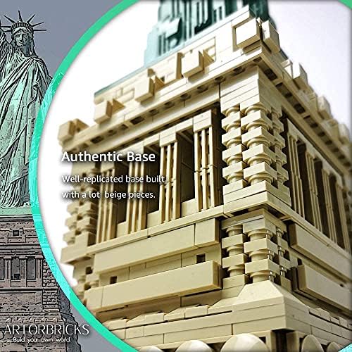 ArtorBricks Statue of Liberty Building Set 1577 Pieces