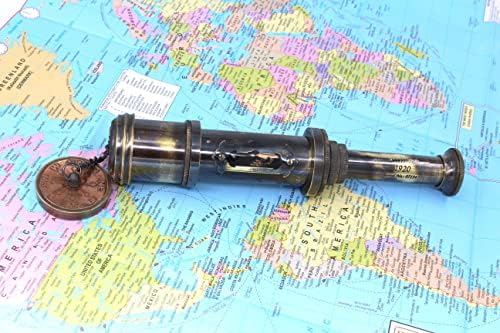5MoonSun5 Pirate Brass Telescope with Lid